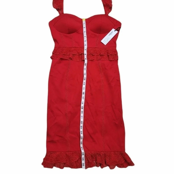 RYSE The Label Sexy Red Lace Dress - Picture 13 of 14
